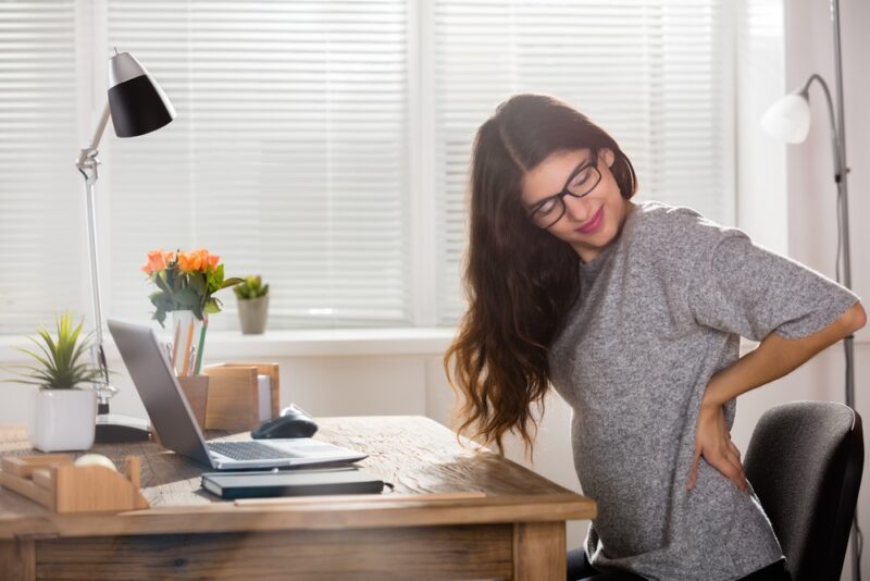 woman at desk